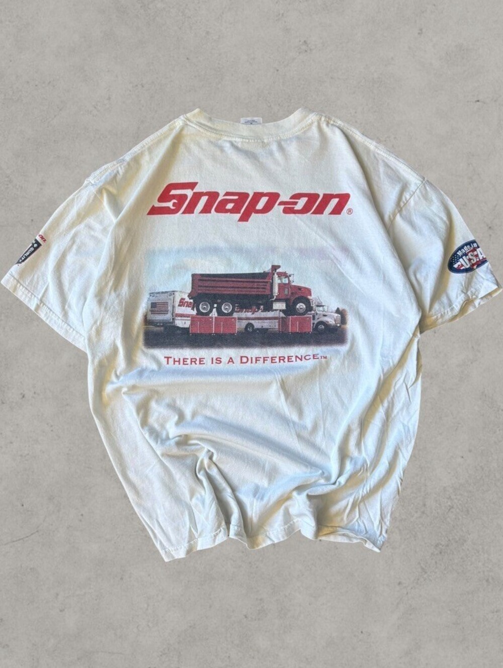Vintage Snap On Tools Car Truck Graphic Double Sided Size Mens XL Made in USA